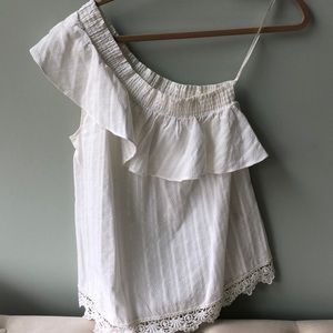 Sweet wanderer one shoulder blouse